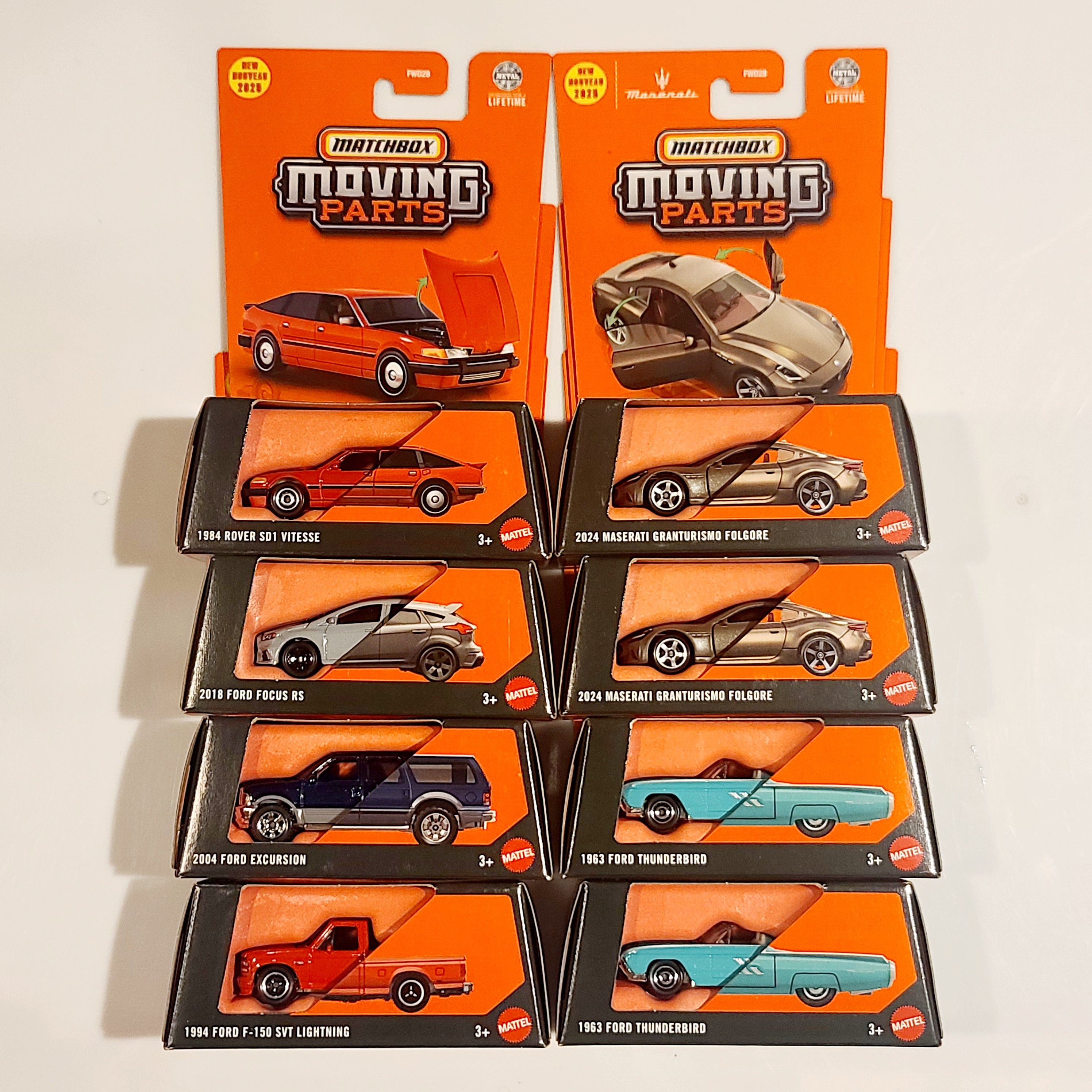 Matchbox Moving Parts - Factory Sealed Case - 2025 Mix 7 G (8 Vehicles)